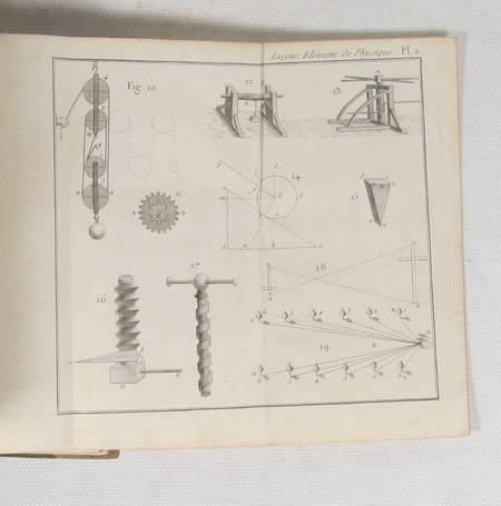 Photo livre n°2. COTTE L. Leçons élémentaires de physique d’hydrostatique, 