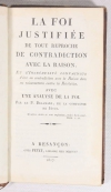 DELAMARE - La foi justifiée de tout reproche de contradiction - Besançon 1817 - Photo 0, livre rare du XIXe siècle