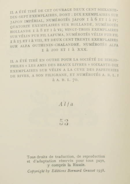 DEREME (Tristan). Le poème des griffons, livre rare du XXe siècle