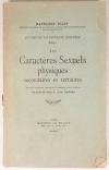 ELLIS - Les caractères sexuels physiques secondaires et tertiaires - 1934 - Photo 0, livre rare du XXe siècle