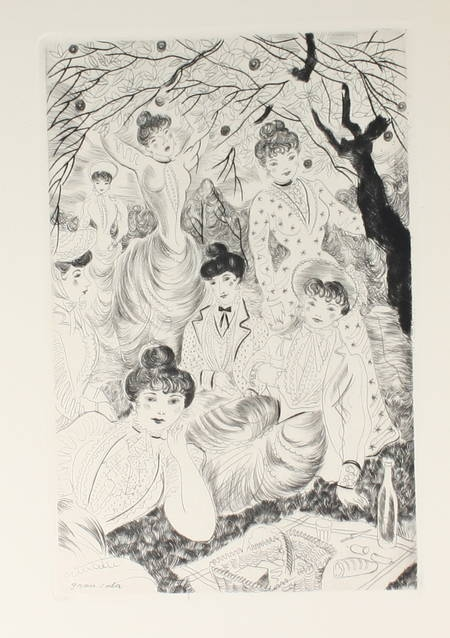 MAUPASSANT - La maison Tellier - 1951 - Pointes sèches de Grau Sala - Photo 0, livre rare du XXe siècle