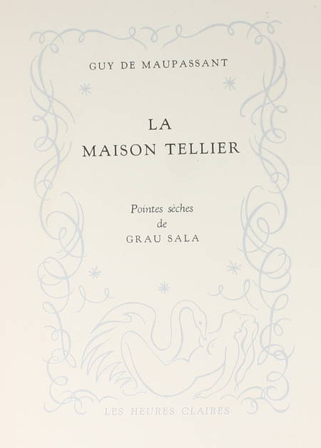 MAUPASSANT - La maison Tellier - 1951 - Pointes sèches de Grau Sala - Photo 3, livre rare du XXe siècle