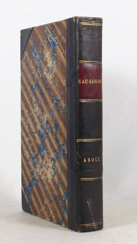 Edmond ABOUT - Causeries - Hachette, 1865 - Relié - Photo 0, livre rare du XIXe siècle