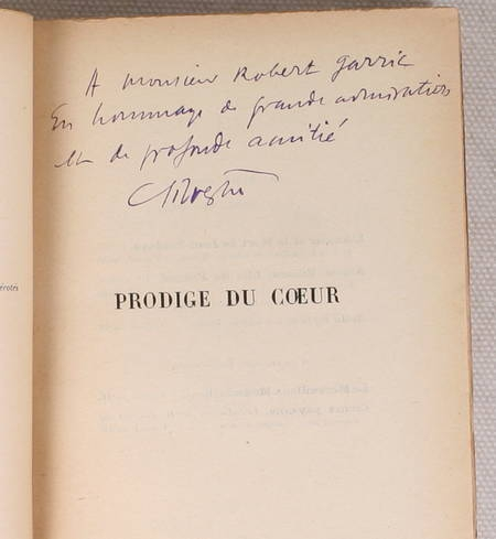 SILVESTRE (Charles) - Prodige du coeur - 1926 - Envoi de l'auteur - Photo 0 - livre du XXe siècle