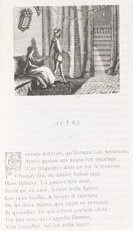 [BEROALDE DE VERVILLE]. Contes en vers imités du moyen de parvenir, par Autreau, Dorat, Grécourt, La Fontaine, B. de la Monnoye, Plancher de Valcour, Régnier, Vergier, etc. Avec les imitations de M. le comte de Chevigné et celles d'Epiphanes Sidredoulx, publiés par un membre de la Société des Bibliophiles gaulois, livre rare du XIXe siècle