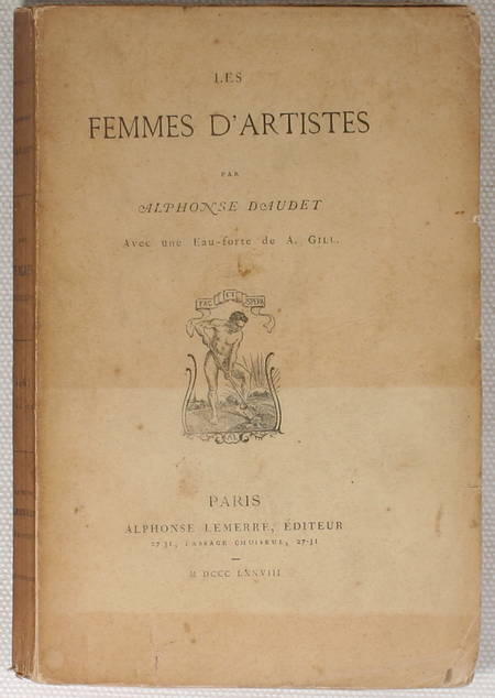 Photo livre n°2. DAUDET Alphonse. Les femmes d'artistes, livre rare du XIXe siècle