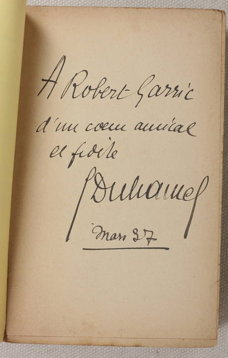 DUHAMEL (Georges). Chronique des Pasquier. Le Désert de Bièvres, livre rare du XXe siècle