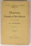 Edgar POE - Histoires étranges et merveilleuses - Mercure, 1914 - Photo 0, livre rare du XXe siècle