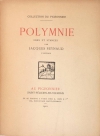 REYNAUD - Polymnie. Odes et stances. Bois de Adrien Mitton - 1921 - Envoi - Photo 1, livre rare du XXe siècle