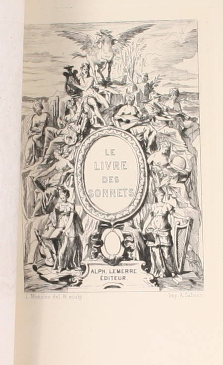 Le livre des sonnets - Quatorze dizains de sonnets choisis - 1875 - Photo 0, livre rare du XIXe siècle