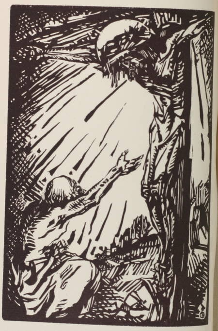 VERLAINE - Poésies religieuses - 1921 - Bois gravé de Charles Bisson - Photo 0 - livre de bibliophilie