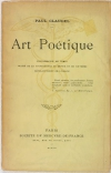 Paul CLAUDEL - Art poétique - 1907 - Tirage justifié - Année de l EO - Photo 0, livre rare du XXe siècle