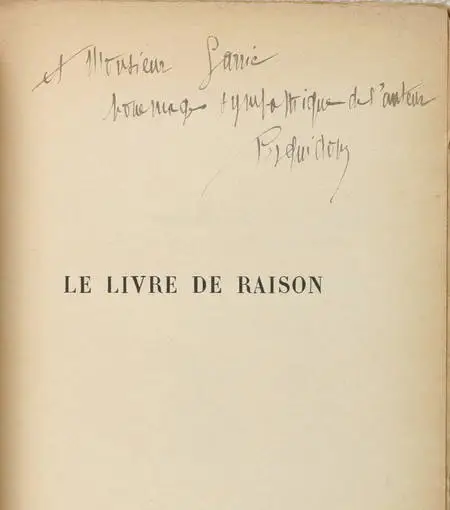 Joseph de PESQUIDOUX - Le Livre de raison - 2e série - 1928 - Envoi - Photo 0, livre rare du XXe siècle