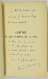 Robert SEBASTIEN - Olivier ou les parfums de la nuit - 1934 - Envoi - Photo 0, livre rare du XXe siècle