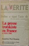 PLUET-DESPATIN (Jacqueline). La presse trotskiste en France de 1926 à 1968