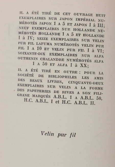 DEREME - L'escargot bleu - 1936 - 1/16 sur vélin pur fil - EO - Photo 0, livre rare du XXe siècle