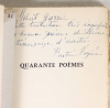 HEINE - 40 poèmes - Texte allemand - Traduction de Diane de Vogüé - 1956 - Photo 0, livre rare du XXe siècle