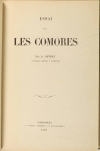 GEVREY - Essai sur les Comores - Pondichéry, 1870 - Photo 0, livre rare du XIXe siècle