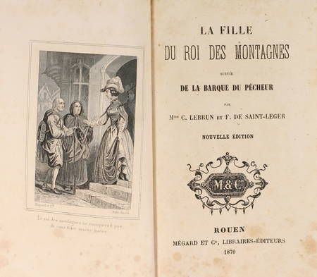 Photo livre n°1. LEBRUN Mme C. La fille du roi des, livre rare du XIXe siècle