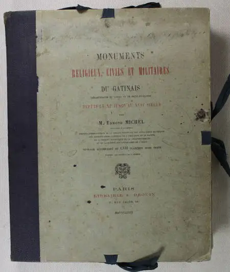 Photo livre n°3. MICHEL Edmond. Monuments religieux civils et militaires, livre rare du XIXe siècle