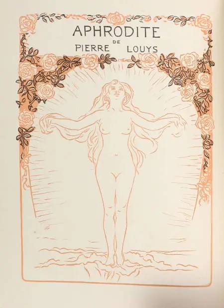 Photo livre n°2. LOUYS Pierre. Aphrodite Moeurs antiques, livre rare du XXe siècle