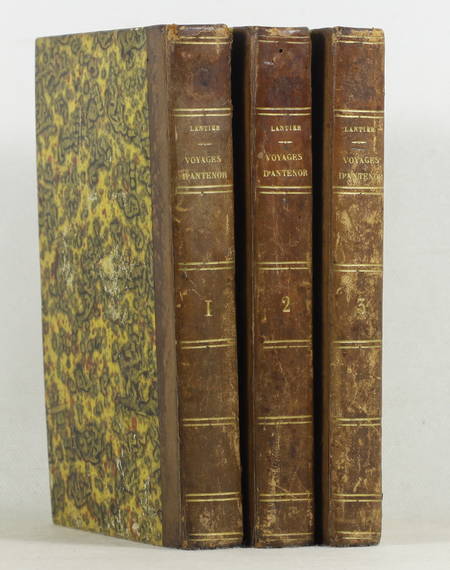 LANTIER - Voyages d Antenor en Grèce et en Asie - 1826 - 3 volumes, carte - Photo 1, livre rare du XIXe siècle