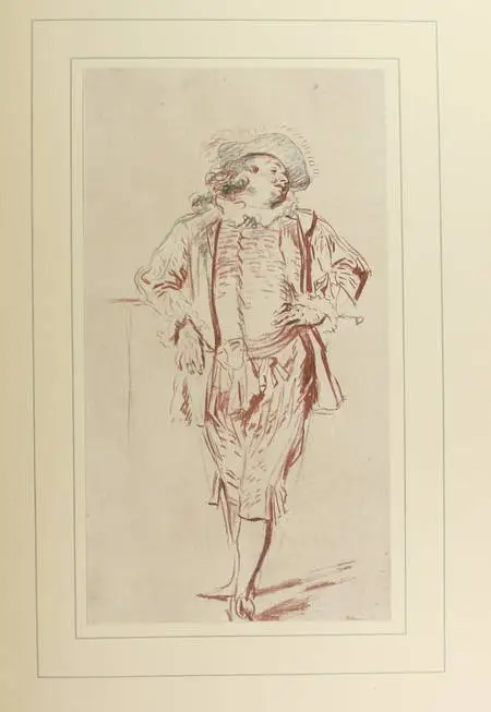 GURLITT (Cornelius). Handzeichnungen von Watteau. 55 herausgewählte Blätter mit einer Studie und begleitenden Notizen herausgegeben von Cornelius Gurlitt, livre rare du XXe siècle