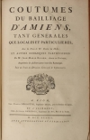 [Droit Picardie] RICARD - Oeuvres : Traités, coutumiers, ... - 1783 - 2 vol in-f - Photo 2, livre ancien du XVIIIe siècle