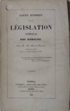FEREOL RIVIERE Esquisse historique de la législation criminelle des romains 1844 - Photo 0, livre rare du XIXe siècle