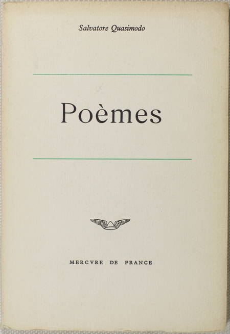 Salvatore QUASIMODO - Poèmes - 1963 - Sur vélin (1/10 + h. c.) - Photo 1, livre rare du XXe siècle