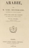 DESVERGERS - L Arabie - 1847 - 48 planches et une carte - Photo 2, livre rare du XIXe siècle
