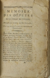 Mémoire des députés de la ville de Tulle - Troubles du bas-Limousin 1789 Corrèze - Photo 0, livre ancien du XVIIIe siècle