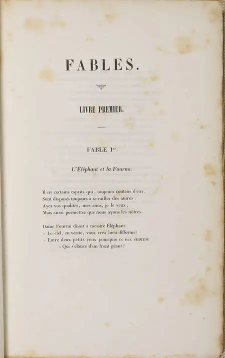 Photo livre n°3. DUVIVIER J M. Fables par J M F, livre rare du XIXe siècle