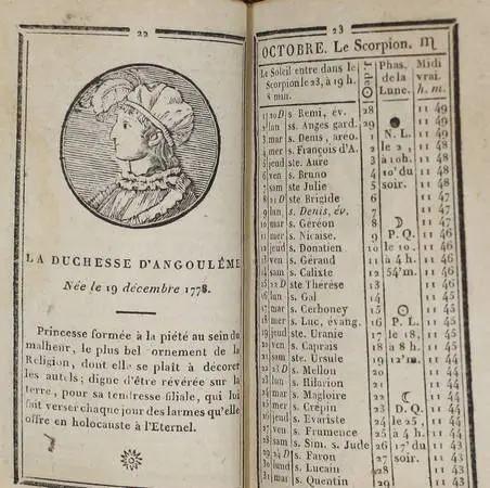 Photo livre n°2. . Indicateur de la cour de, livre rare du XIXe siècle