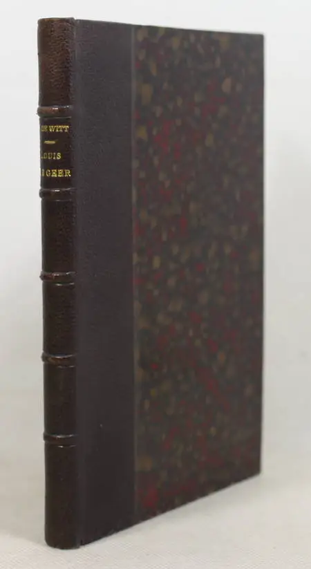 WITT (Pierre de). Louis de Geer. Etude biographique. Un praticien au XVIIe siècle, livre rare du XIXe siècle