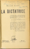 Bernard AUDRY - La dictatrice - 1928 - Envoi de l auteur - Photo 0 - livre du XXe siècle