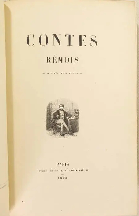 CHEVIGNE - Les contes rémois 1843 - Première édition illustrée - Photo 2, livre rare du XIXe siècle