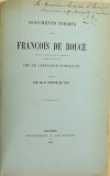 VIRY - Documents inédits sur François de Boucé, seigneur de Poncenat - 1884 - Photo 0, livre rare du XIXe siècle
