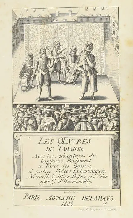 Les oeuvres de Tabarin, avec Les adventures du capitaine Rodomont ... - 1858 - Photo 0, livre rare du XIXe siècle