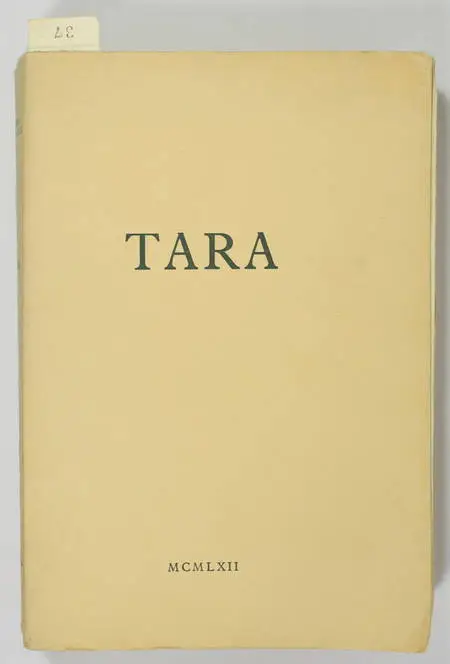 Michel Del CASTILLO - Tara - 1962 - EO - 1/50 sur pur fil du Marais. - Photo 1, livre rare du XXe siècle