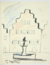 VERHAEREN Les villes à pignons 1971 - Georges Laporte - Dessin signé + Lithos - Photo 0, livre rare du XXe siècle