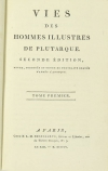 PLUTARQUE - Vies des hommes illustres - 1804 - 4 volumes - Portraits - Photo 2, livre ancien du XIXe siècle