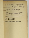 Pierre JACOMET Le Palais sous la monarchie de Juillet. 1830-1848 - 1927 - Envoi - Photo 0, livre rare du XXe siècle