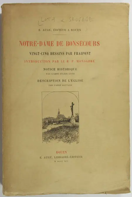 [Normandie] LOTH et SAUVAGE - Notre-Dame de Bonsecours - 1891 - Photo 0, livre rare du XIXe siècle