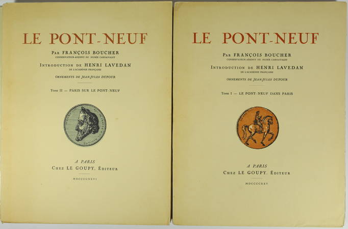 BOUCHER (François). Le Pont-Neuf (Le Pont-Neuf dans Paris - Paris sur le Pont-Neuf), livre rare du XXe siècle