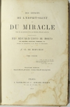 MIRVILLE - Manifestations Thaumaturgiques - 1868 - Photo 1, livre rare du XIXe siècle