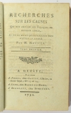 MOUNIER - Causes qui ont émpêché les français de devenir libres - 1792 - Photo 0, livre ancien du XVIIIe siècle