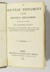 SACI - Nouveau testament - 1831 - Reliure en parchemin du 17e - Photo 1 - livre romantique
