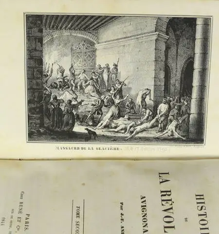 Photo livre n°4. ANDRE J F. Histoire de la révolution avignonaise, livre rare du XIXe siècle