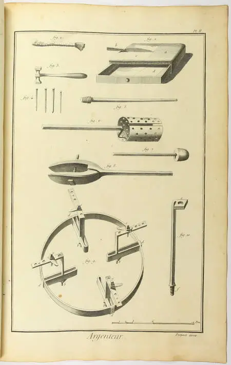Argenteur - 1762 [Encyclopédie, planches, gravures, métier] - Photo 2, livre ancien du XVIIIe siècle